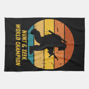 Big Foot Will nicht, sich zu verstecken und noch m Geschirrtuch