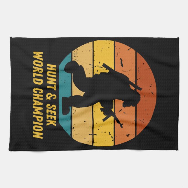 Big Foot Will nicht, sich zu verstecken und noch m Geschirrtuch (Horizontal)