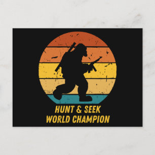 Big Foot Will nicht, sich zu verstecken und noch m Postkarte