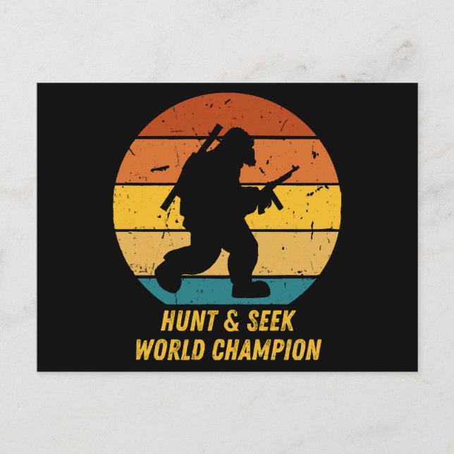 Big Foot Will nicht, sich zu verstecken und noch m Postkarte (Vorderseite)