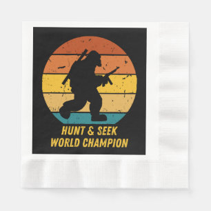 Big Foot Will nicht, sich zu verstecken und noch m Serviette
