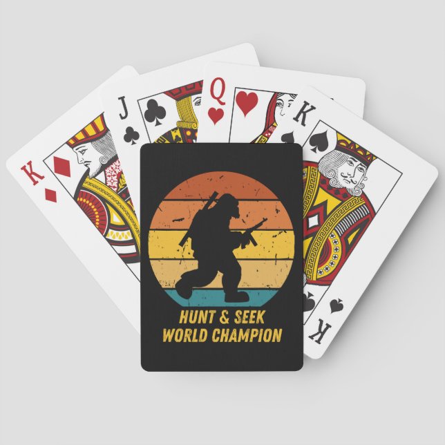 Big Foot Will nicht, sich zu verstecken und noch m Spielkarten (Rückseite)