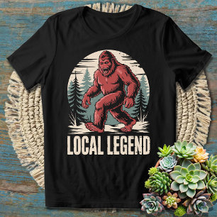 Big Foot Yeti Funny Local Legend - Humorvoll T-Shirt