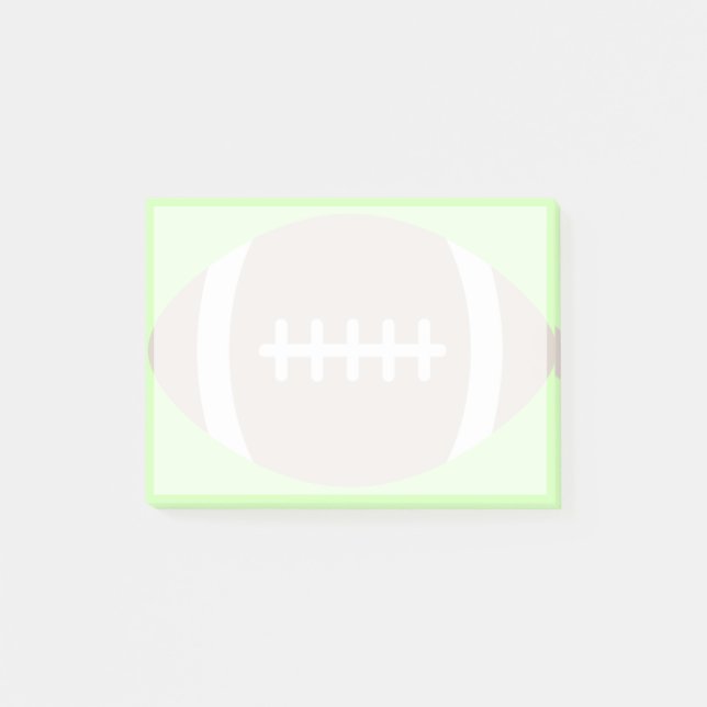 Big Football Emoji Post-it Klebezettel (Vorderseite)