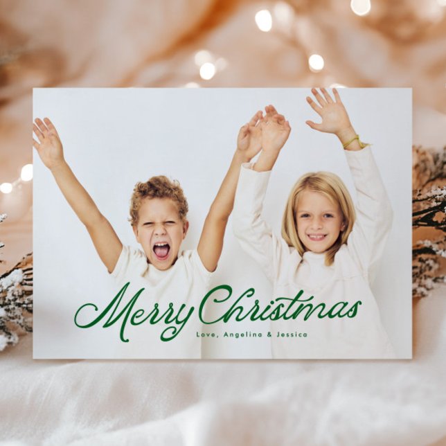 Big Foto Green Letters Overlay Frohe Weihnachten (Von Creator hochgeladen)