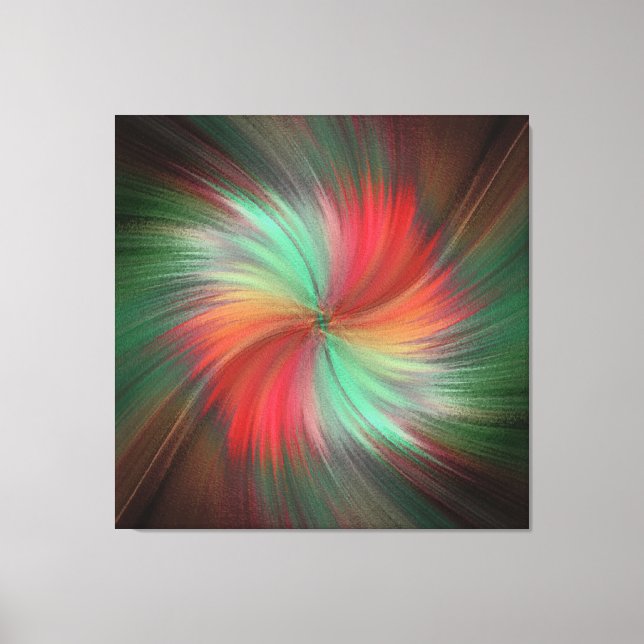 Big Friggin Swirl Stretched Canvas Print Leinwanddruck (Vorderseite)