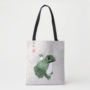 Big Frog Little Japanischer Frog Toad 19. Jahrhund