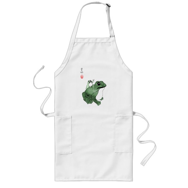 Big Frog Little Japanischer Frog Toad 19. Jahrhund Lange Schürze (Vorne)