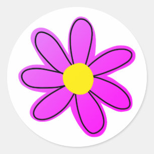 Big Fun Blume Round Sticker