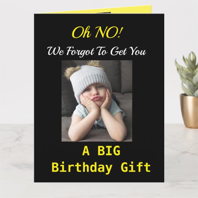 BIG Funny Birthday von Group Grumpy Girl Karte (Kleine Pflanze)