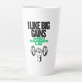 Big Gains Funny Gym Shirt Milchtasse