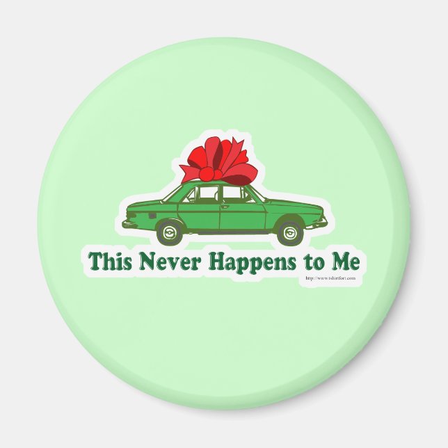 Big Gift Funny Christmas Magnet (Vorne)