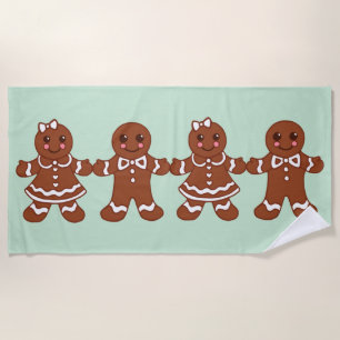 Big Gingerbrot Handtuchgeschenk Strandtuch