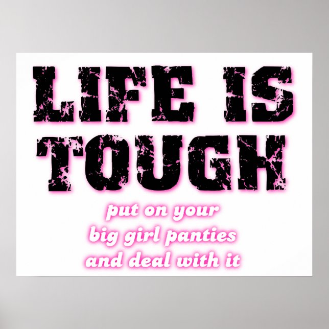 Big Girl Panties Funny Poster (Vorne)
