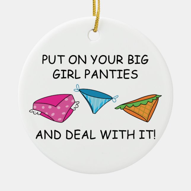 Big Girl Panties Keramik Ornament (Vorne)