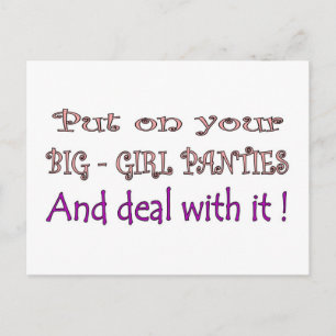 Big Girl Panties Postkarte