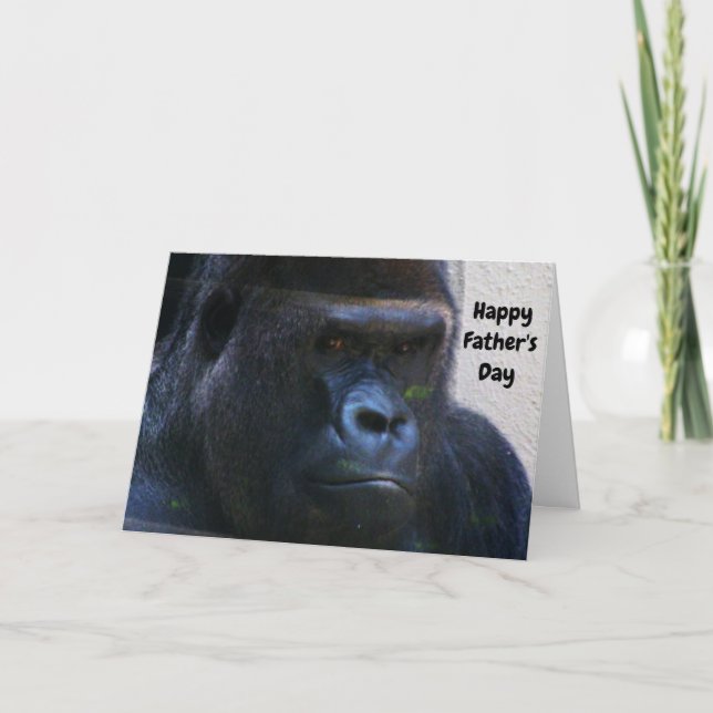 BIG GORILLA VATERTAG KARTE (Vorderseite)