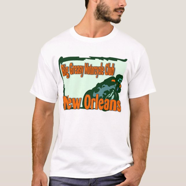 Big Greasy Motorrad Club, New Orleans T-Shirt (Vorderseite)