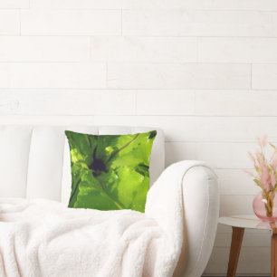 Big Green Fern Blätter, Kissen