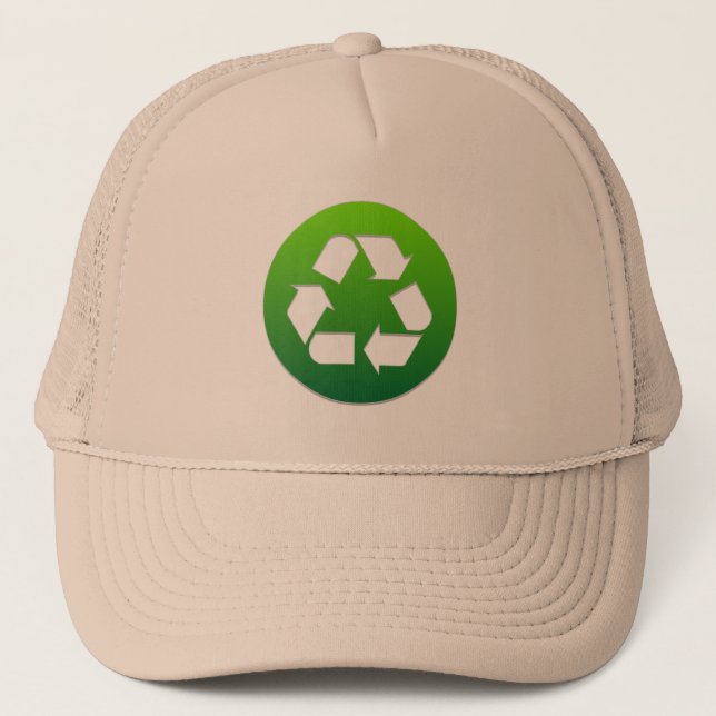 Big Green Recycelnd Zeichen Truckerkappe (Vorderseite)