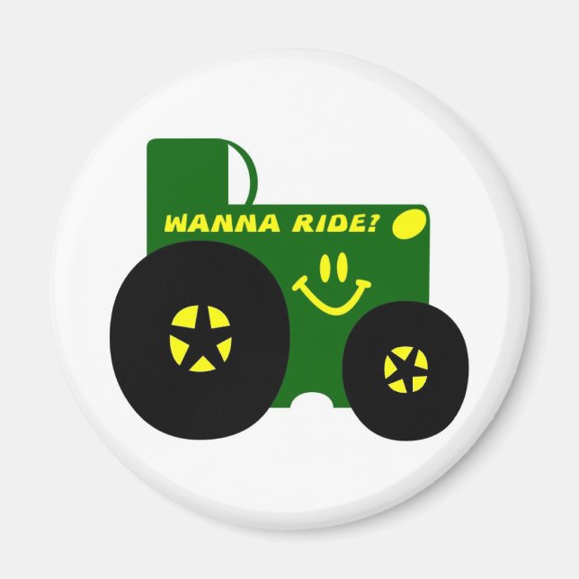 BIG GREEN TRACTOR MAGNET (Vorne)