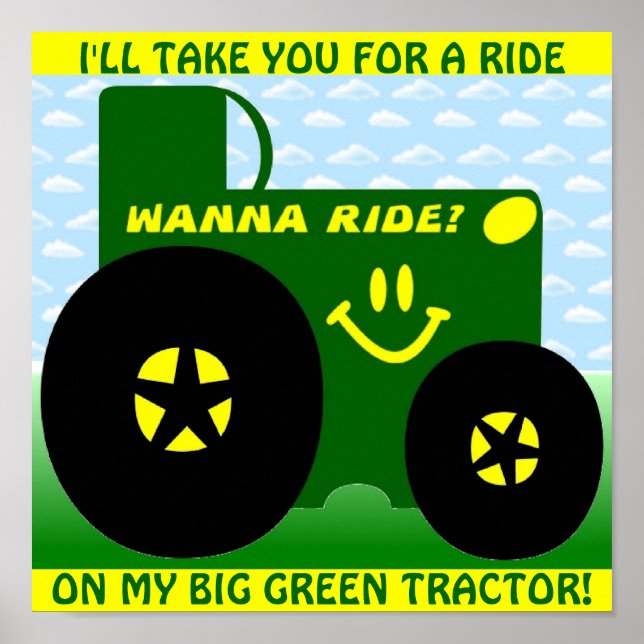 BIG GREEN TRACTOR POSTER (Vorne)