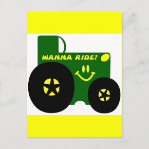 BIG GREEN TRACTOR POSTKARTE