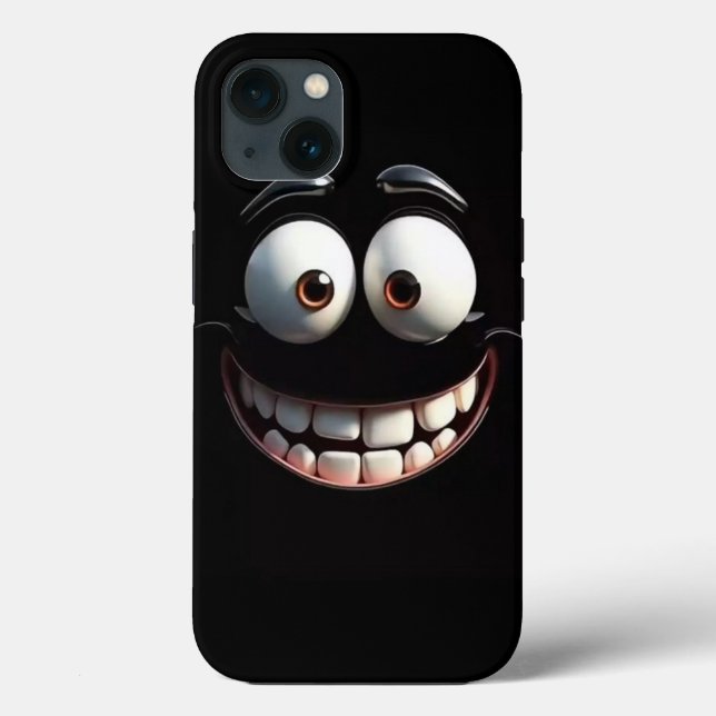 Big Grin Blackout iPhone Case (Rückseite)
