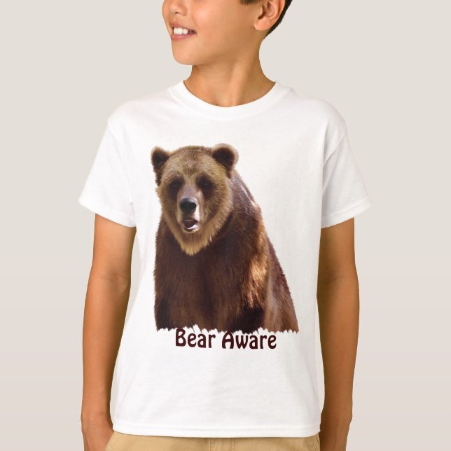 Big Grizzle Bär Naturerlebnis Geschenk T-Shirt (Vorderseite)