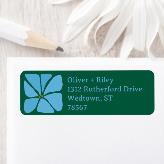 Big Groovy Blume Rücksendeadresse (Insitu)