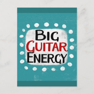 Big Guitar Energy Postcard Postkarte