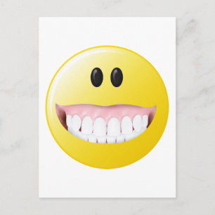 Big Gums Face Postkarte