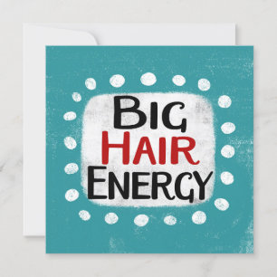 Big Hair Energy Grußkarte Karte