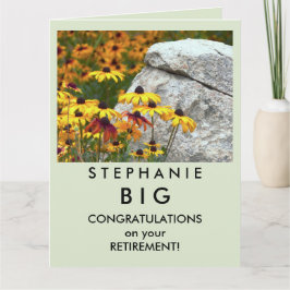 BIG Happy Retirement Herzlichen Glückwunsch Gelbe  Karte