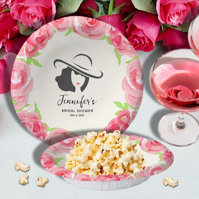 Big Hat Derby Brautparty Pappteller (Von Creator hochgeladen)