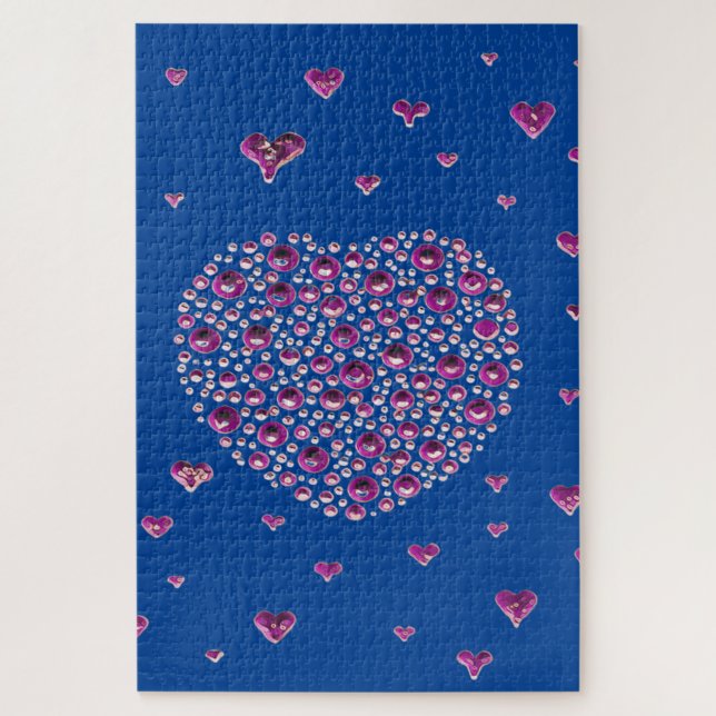 Big Heart Blue Puzzle (Vertikal)