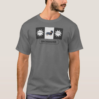 Big Heart Dackel Dackel Hund Dackel Badger Hund T-Shirt