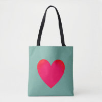 Big Heart Editable Red Laptop Tag