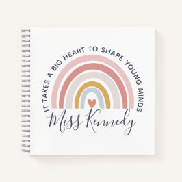 Big Heart to Shape Young Minds Teacher Notizbuch