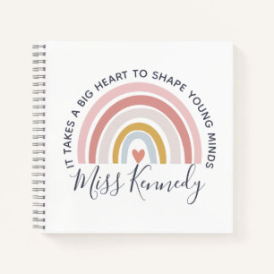 Big Heart to Shape Young Minds Teacher Notizbuch