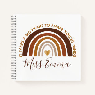 Big Heart to Shape Young Minds Teacher Notizbuch