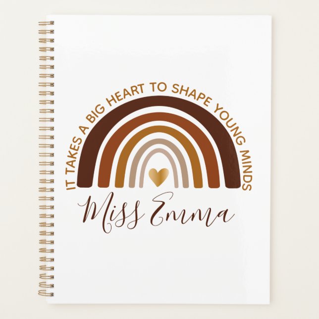 Big Heart to Shape Young Minds Teacher Planer (Vorderseite)