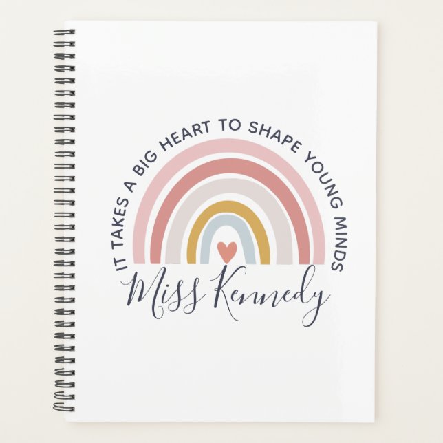 Big Heart to Shape Young Minds Teacher Planer (Vorderseite)