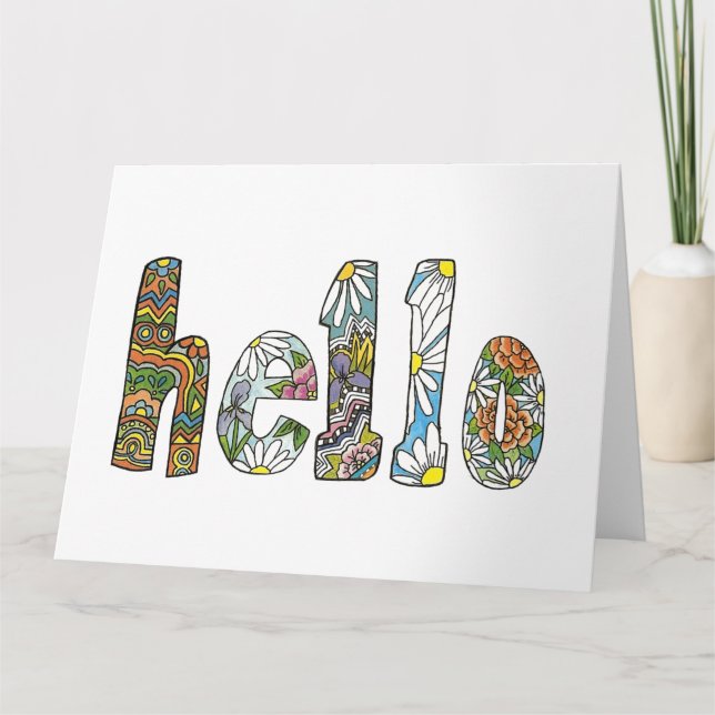 Big Hello Card Karte (Vorderseite)