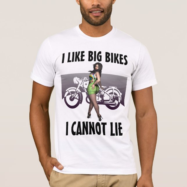 BIG HINTERN BG BIKES Motorradfahrer T - Shirt (Vorderseite)