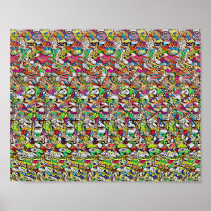 Big Hit - Versteckter 3D-Druck Poster