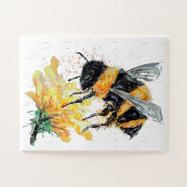 Big Honey Bee sammeln Pollen Puzzle (Horizontal)