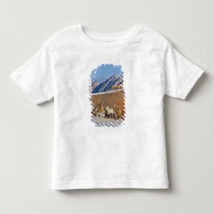 Big Horn Mountains, Pferde laufen Kleinkind T-shirt