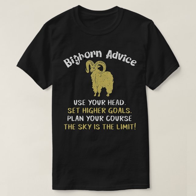 Big Horn Sheep Art - Big Horned Sheep - Bighorn Sh T-Shirt (Design vorne)