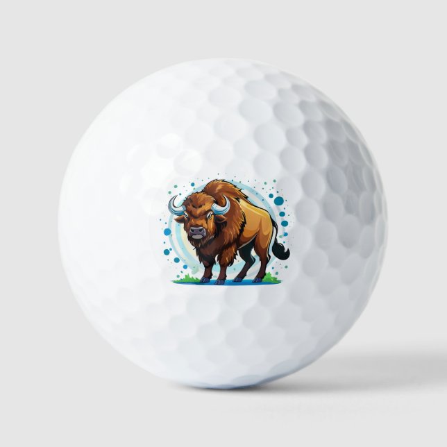 big horned bison golfball (Vorderseite)